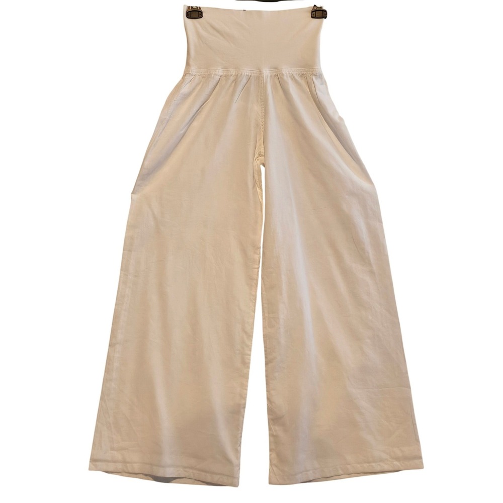 HARD TAIL Forever VL-29 Elastic Waist Wide Leg‎ Jumpsuit Cream XS